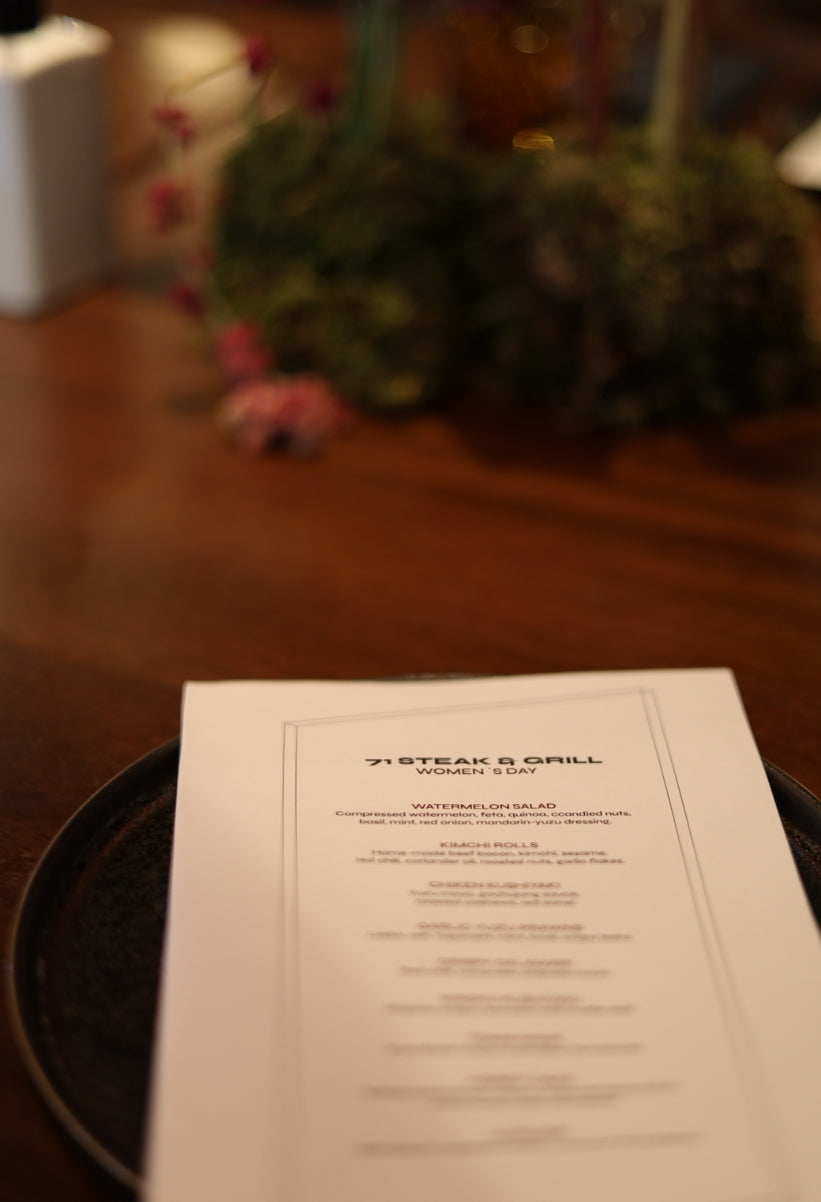 Chef R 71 Menu THE RESTAURANT